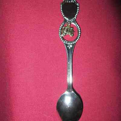 Back side of souvenir spoon