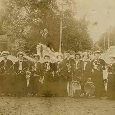 Postcard, Parade, Homecoming, July 1908