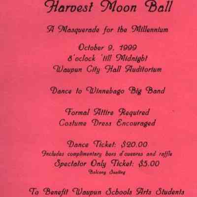 Invite, Harvest Moon Ball 1999