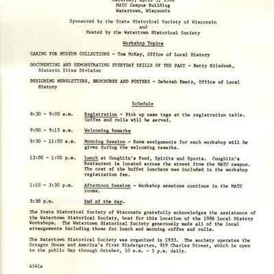 The Historical Society Membership List