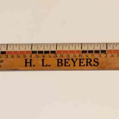 Ruler, H.L. Beyers