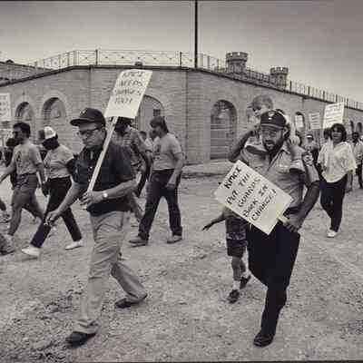 Photograph, Corrections, Wisconsin State Prison, Prison Rally