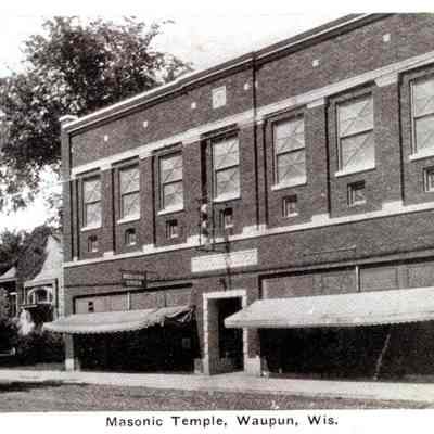 Postcard, Masonic Temple, Lodge