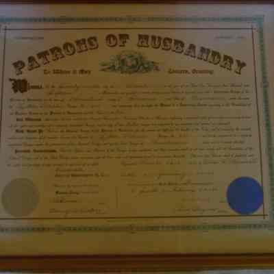 Grange, Patrons of Husbandry, Documents