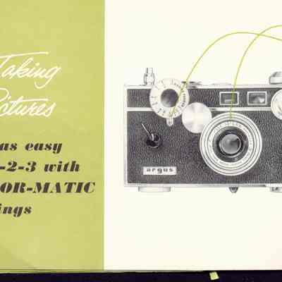Instruction Booklet Argus C-3