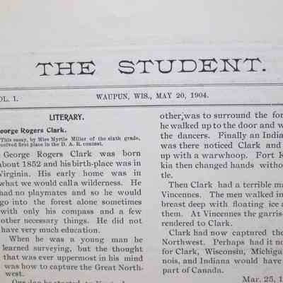The Student vol1 #9: Origformat: Other