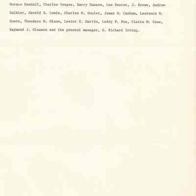Historical info on WI Telephone cont.'