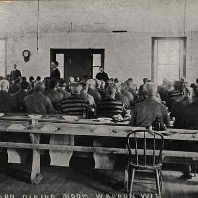 Postcard, Corrections, Wisconsin State Prison, Dining Room