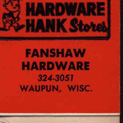 Matchbook, Fanshaw Hardware