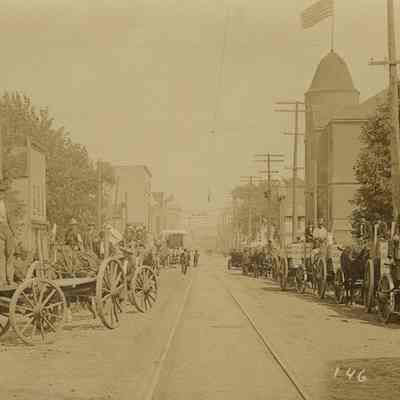 Postcard, Parade, Homecoming, July 1908, 146