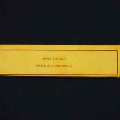Instructions on side of ointment box.