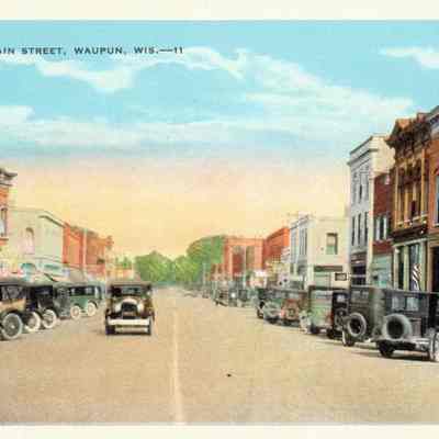 Postcard, Main Street, Looking East, #1366 N