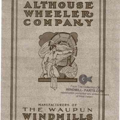 Booklet, The Althouse Wheeler Company, Waupun Windmills