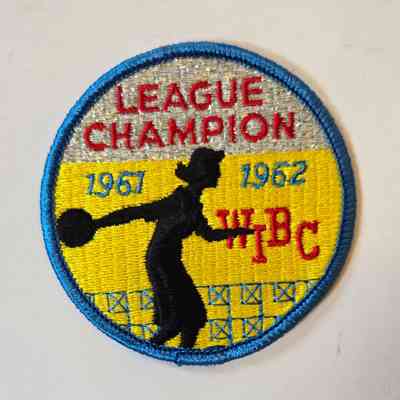 Patch, Bowling, WIBC, 1961-62, League Champion, Tulip Lanes, Liz Nitschke