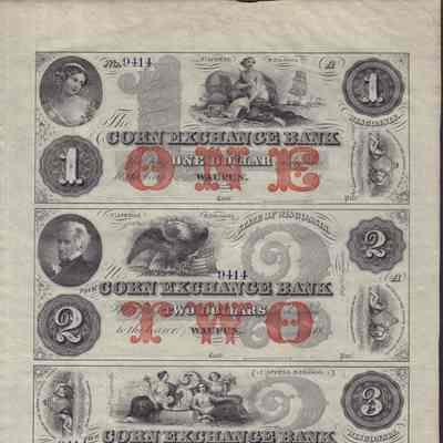 Certificates, Corn Exchange Bank