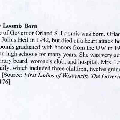 Biography of Florence Ely Loomis