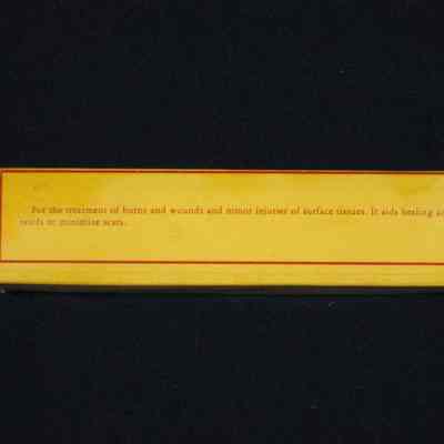 Purpose of ointment on side of box.