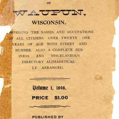 Waupun Directory 1898