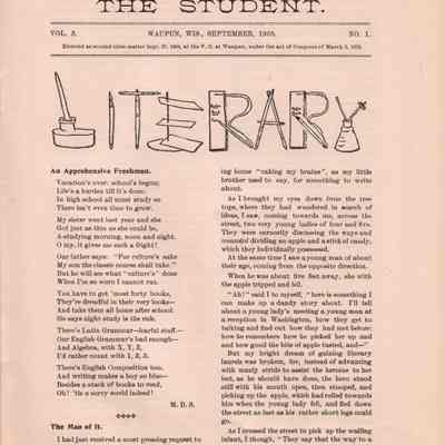 The Student vol3 #1 pg 3: Origformat: Other