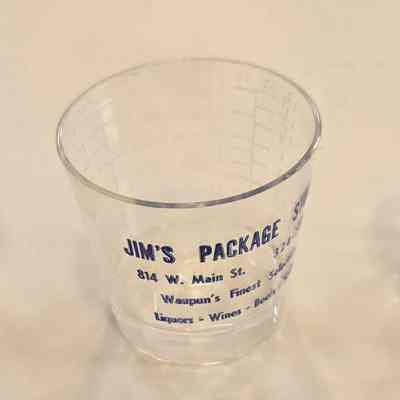 Shot Glasses, Plastic, Jim's Package Store