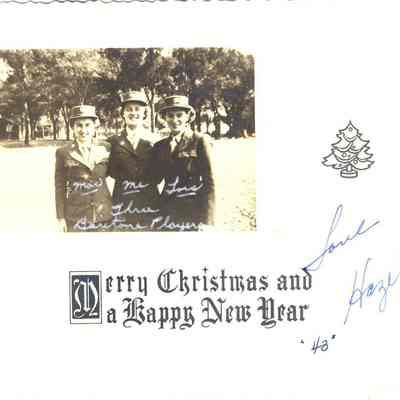 Greeting Card, WWII, Christmas, 1943