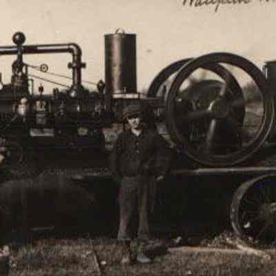 Postcard, Utilities, Steam Tractor