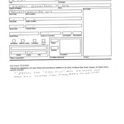 Eugene Norbert Buchholz Military Information
