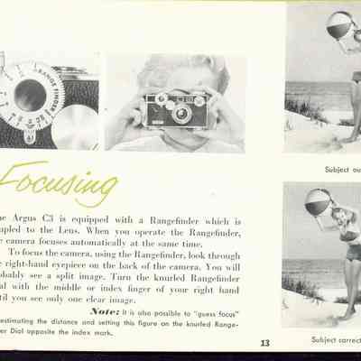 Instruction Booklet Argus C-3