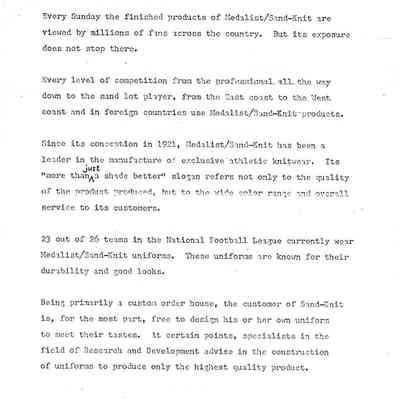 Info on Sand-Knit, Inc. cont'.
