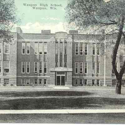 Postcard, Waupun High School