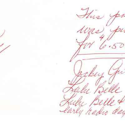 Envelope, Postcard, Jockey's Greystone Tavern