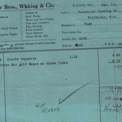 Breyer Bros., Whiting & Co., Sales Slip