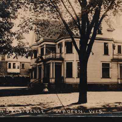 Postcard, Corrections, Wisconsin State Prison, Warden's Residence