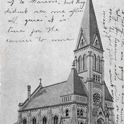 Postcard, Church, Ev. Lutheran Imanuel Kirche