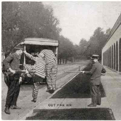 Postcard Stanley Johnson Prisoner Series Out For Air