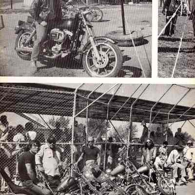 Bikers visit the Waupun Correctional Institution.