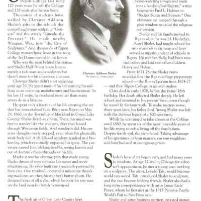 RIPON Magazine-1999-Clarence Shaler article.
