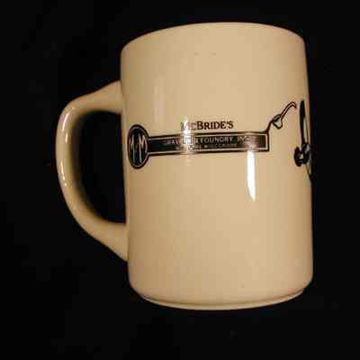 McBride Gray Iron Foundry coffee cup.