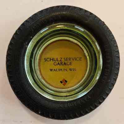 Ashtray, Tire, Schulz Service Garage