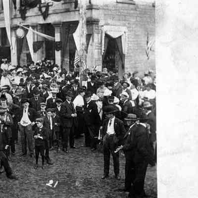 Postcard, Parade, Homecoming, July of 1908, 21