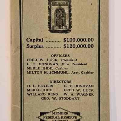 Pass Book, State Bank