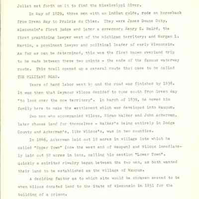 Page 2 of How Waupun got its name