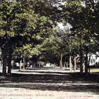 Postcard, Houses, East Jefferson