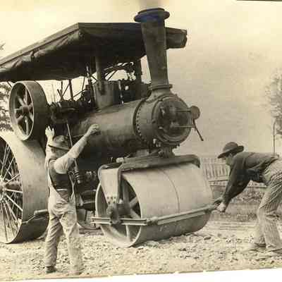 Photograph, Steam Engine Used for Road