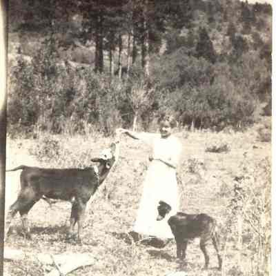Photograph, Edith and Pets