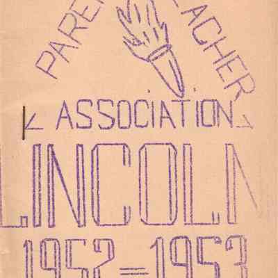 Waupun Lincoln School 1952-1953 P,T,A