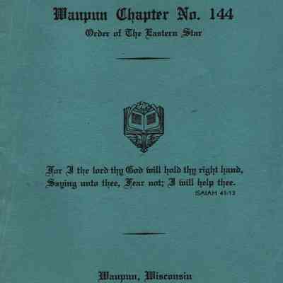 Program, Order of Eastern Star, Waupun Chapter #144, 1950