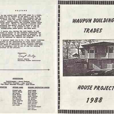 Waupun High School Building Trades "House Project" (1988)