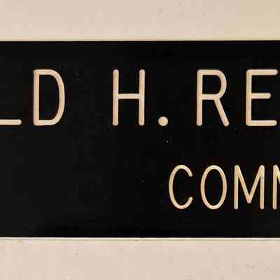Desk Name Plate, Donald Remmel