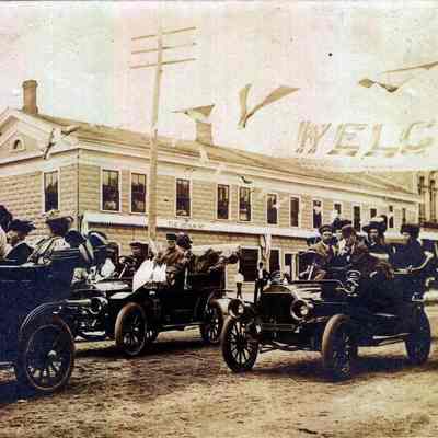 Postcard, Parade, Homecoming, July 1908, 22
